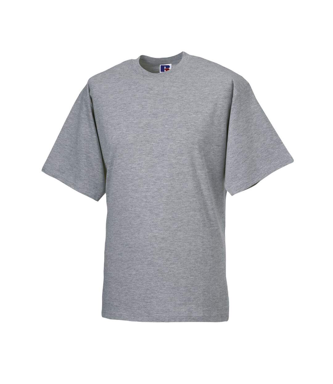 T-shirt manches courtes homme gris clair oxford Russell