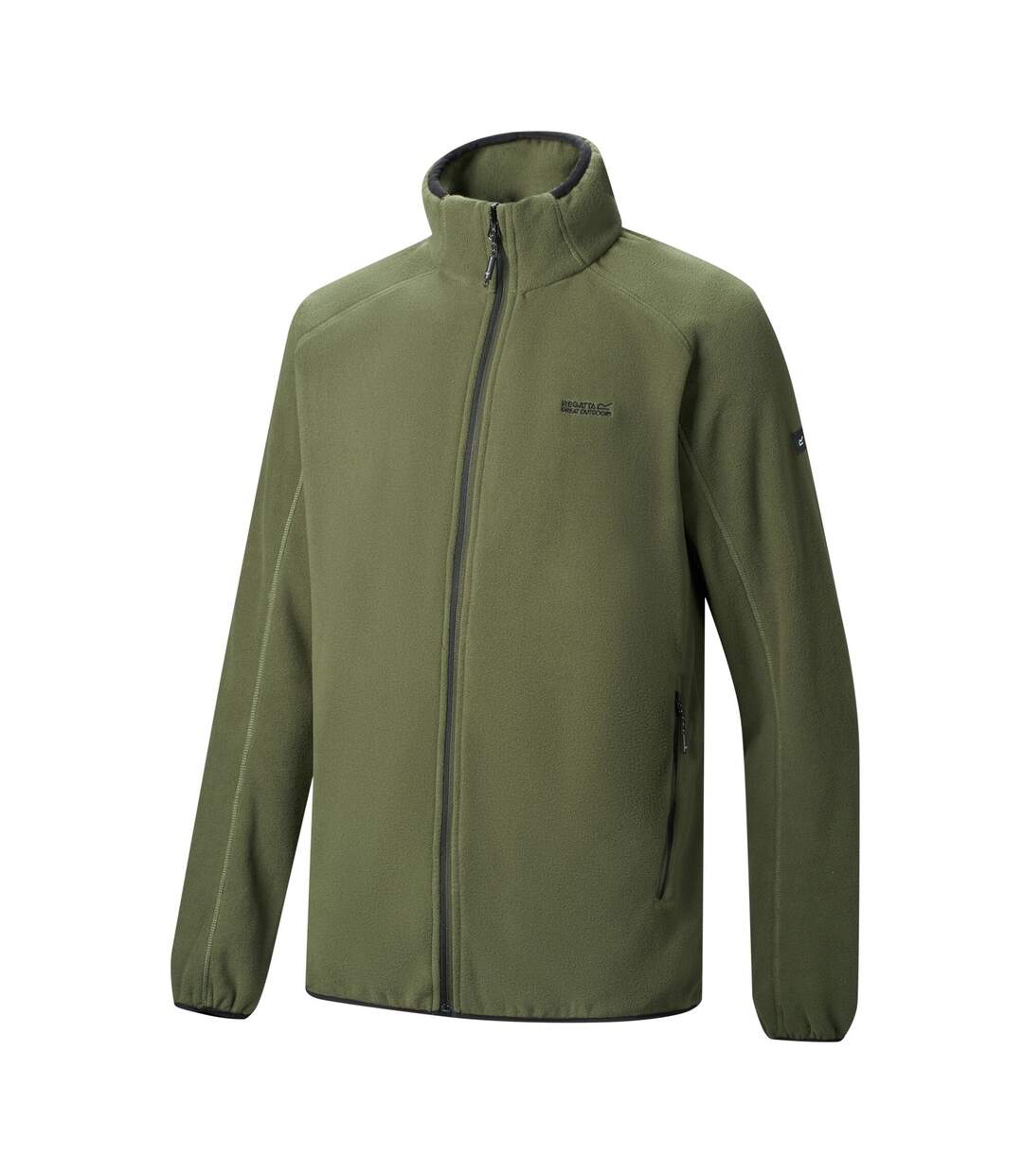 Veste Polaire Hadfield Homme Kaki Foncé Regatta-4