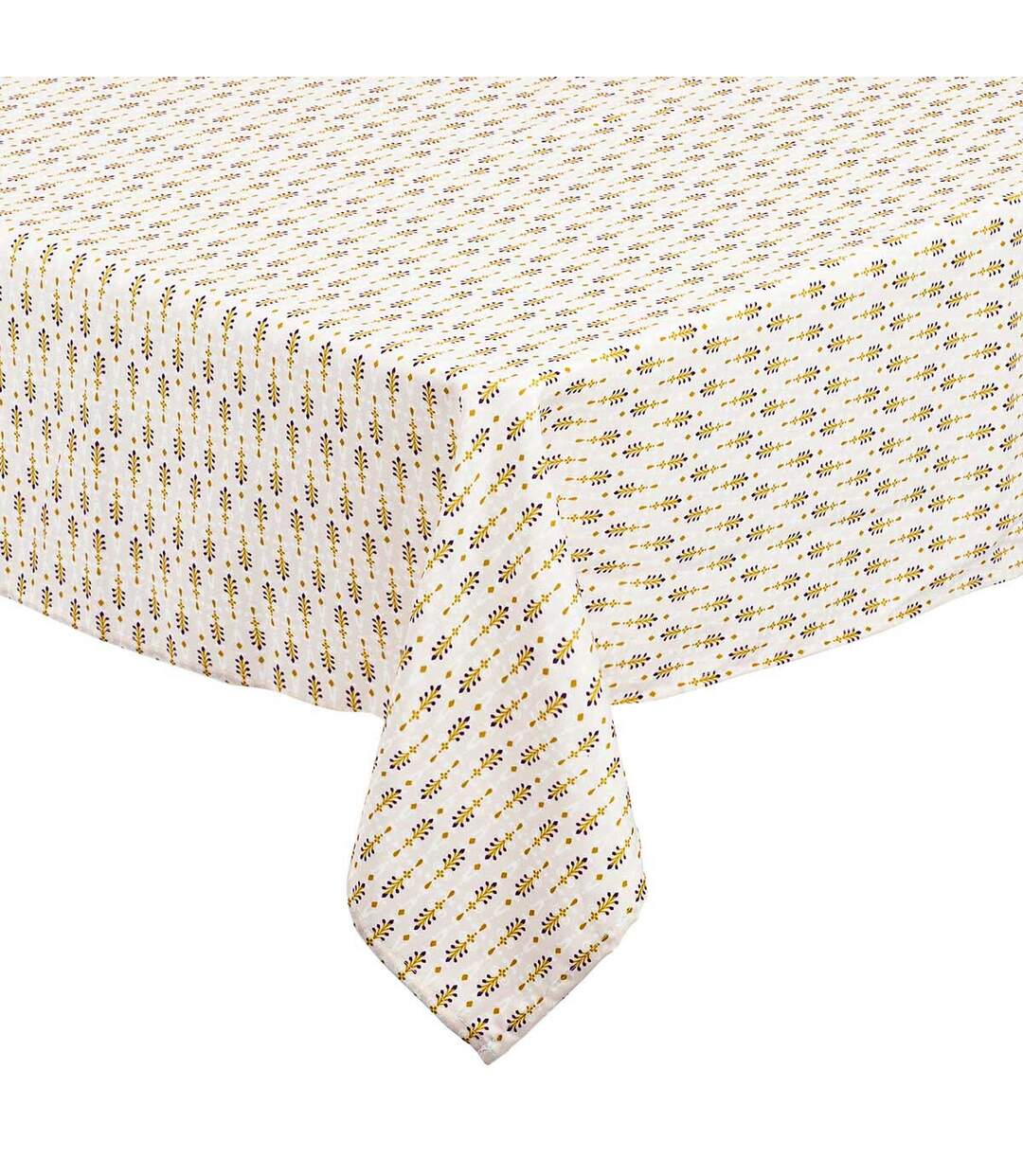 Nappe Antitache Imprimé Peduru 140x240cm Beige-1