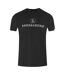 Unisex Adult Script Logo T-shirt Black Aquascutum-1