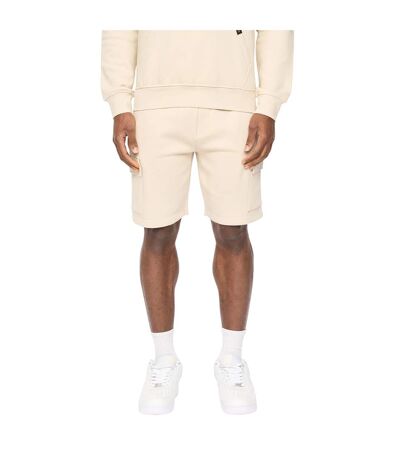 Mens Bardon Cargo Shorts Light Stone Crosshatch