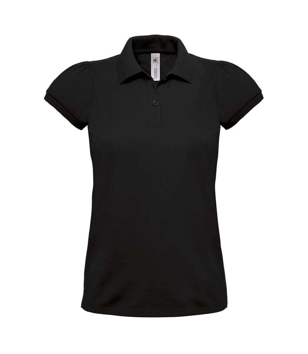 Polo lourd manches courtes - femme - PW460 - noir-1