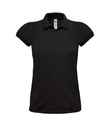 Polo lourd manches courtes - femme - PW460 - noir