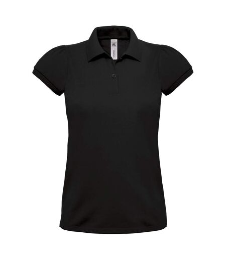 Polo lourd manches courtes - femme - PW460 - noir