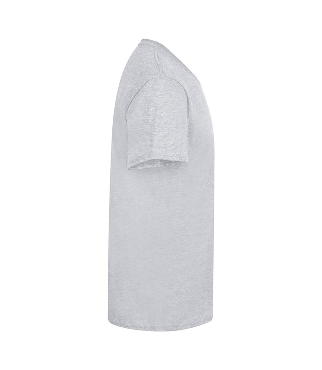 T-shirt Manches Courtes Homme Gris Casual-3