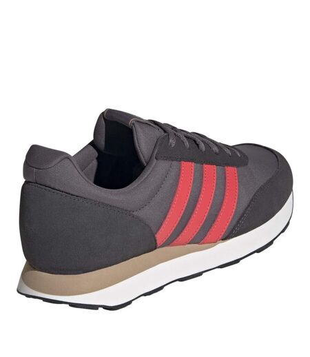 Baskets Motif/style À Rayures Run 60s 3.0 Homme Gris Rouge Carbone Adidas