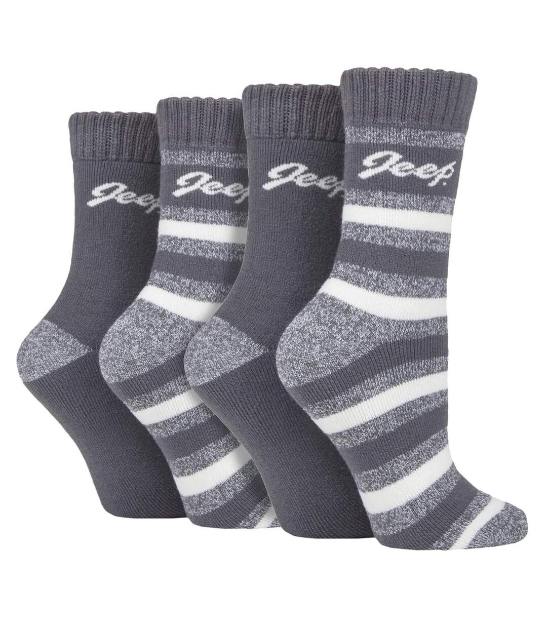 Paquet de 4 chaussettes chaudes doublées de polaire pour bottes thermiques-1