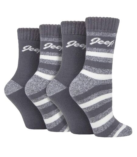 Paquet de 4 chaussettes chaudes doublées de polaire pour bottes thermiques