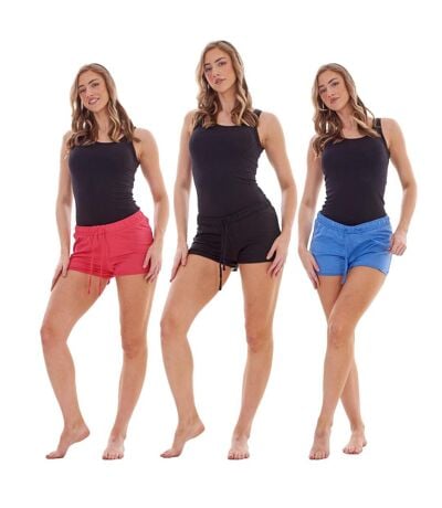 Short Femme Noir Framboise Bleu Keanu