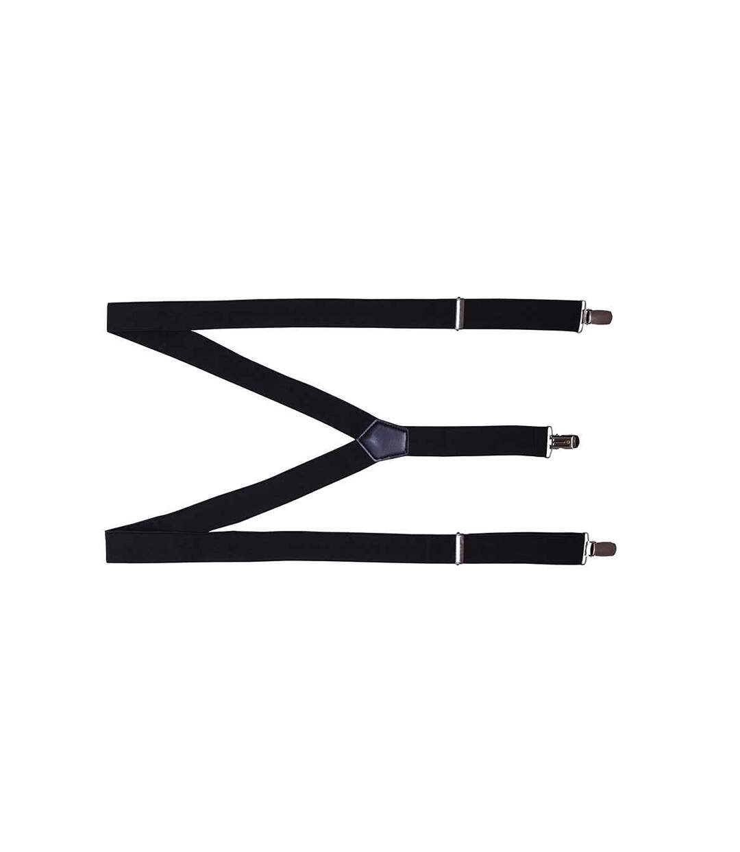 Mens Clip On Braces One Size Black Premier-2