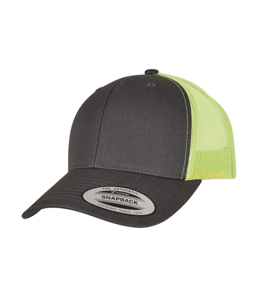 Casquette Trucker Charbon Vert Néon Classic-1