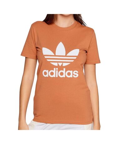 T-shirt Terracotta Femme Adidas Trefoil Tee - 34