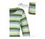 MAYFLOWER DIXIE2 - Tee-shirt manches 3/4 en coton rib : rayures blanc, aqua, kaki et vert-4