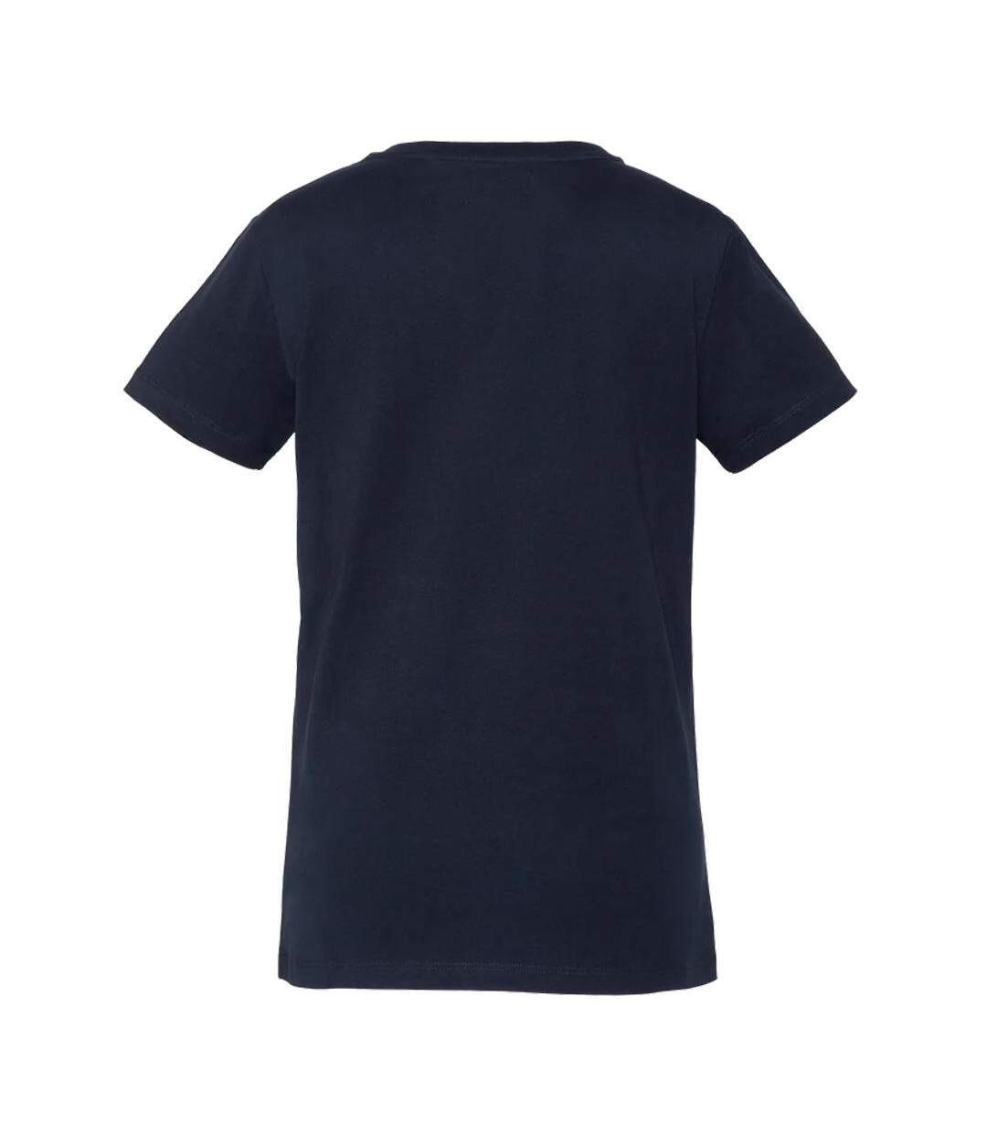 T-Shirt marine femme schott tsbrodedw-2