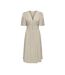 Robe beige femme jdy nora 2/4 midi-1