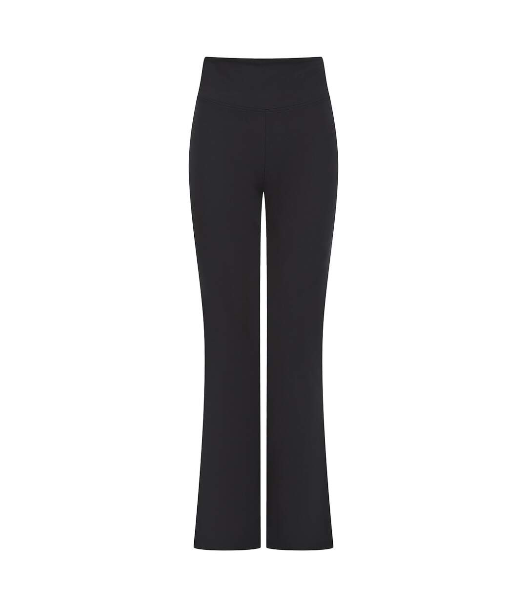 Womens/ladies flared leggings black SF-1
