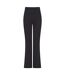 Womens/ladies flared leggings black SF-1