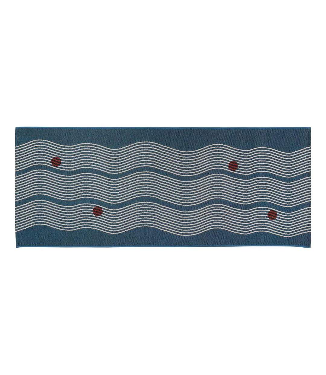 Tapis de Cuisine Antidérapant Nippon 75x200cm Bleu-1