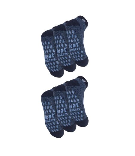 Heat Holders - 6 paires de chaussettes thermiques antidérapantes pour hommes