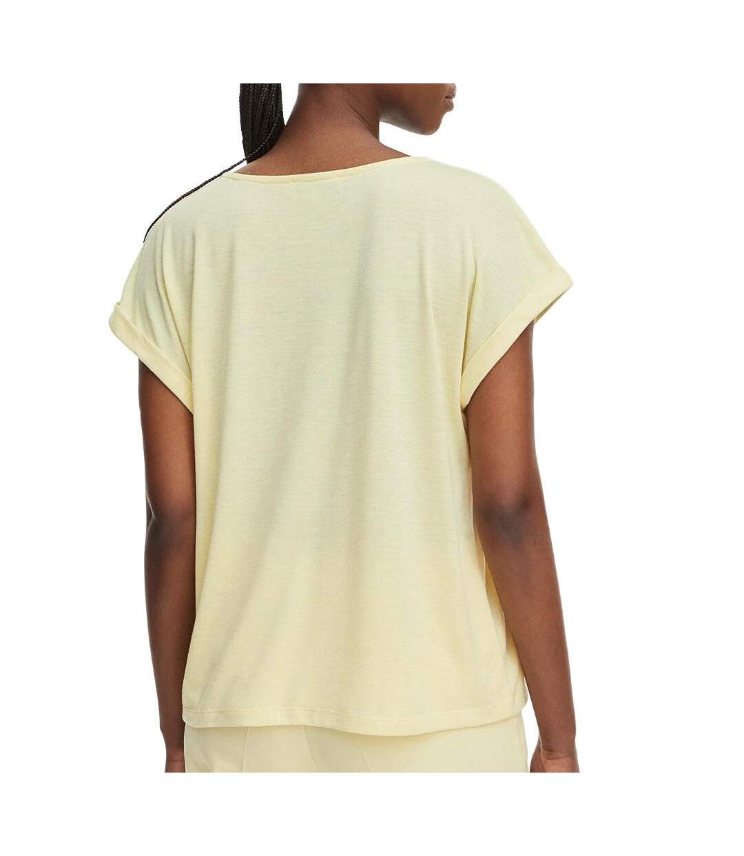 T-Shirt jaune femme morgan diana-2