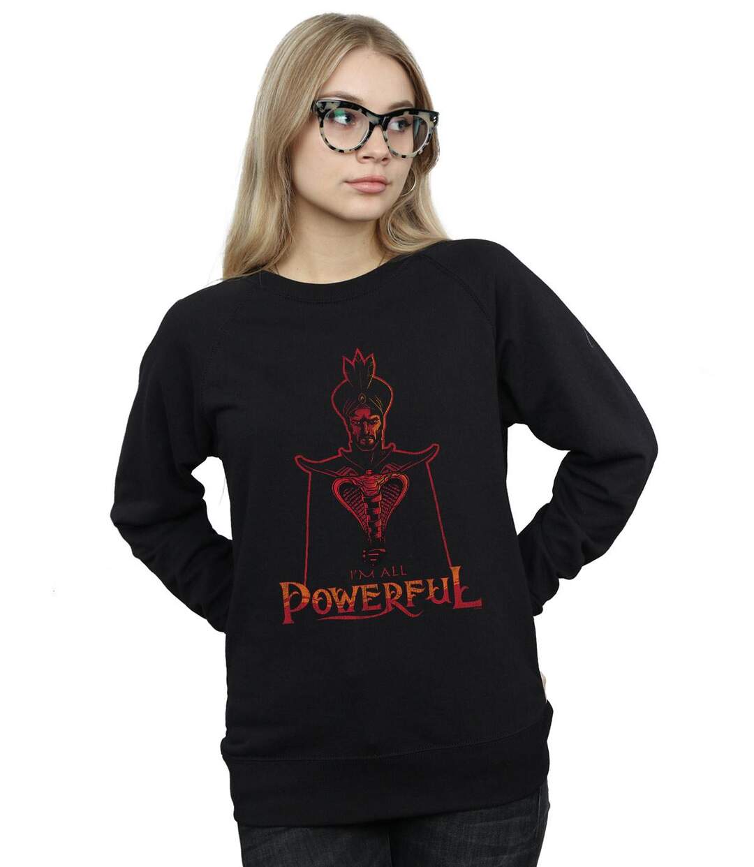 Disney - Sweat ALADDIN MOVIE JAFAR ALL POWERFUL - Femme (Noir) - UTBI5527-2