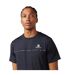 T-shirt Sport Motif/style Passepoil Contrasté Homme Bleu Marine Foncé Aquascutum-2