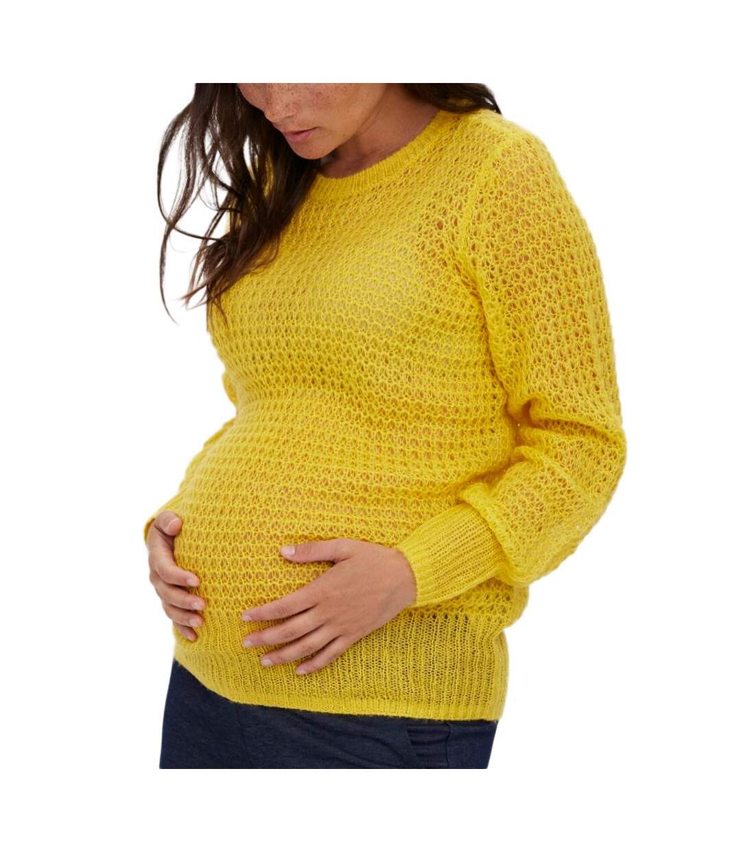 Pull de Grossesse Jaune Femme Vero Moda Maternity Taka Balloon - S-1