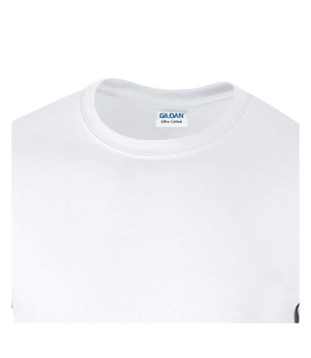 T-shirt uni à manches longues  pour homme blanc Gildan