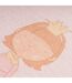Tapis Rond Enfant Imprimé Bambini VI 160cm Rose-5