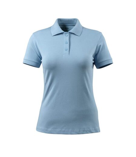 Womens/ladies Grasse Crossover Polo Shirt Light Blue Mascot