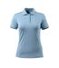 Womens/ladies Grasse Crossover Polo Shirt Light Blue Mascot-1