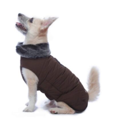 Dog Gone Smart Tamarack Dog Coat (10in) (Brown) - UTVP4185