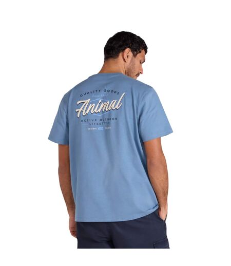 T-shirt Motif/style Graphique Chase Homme Bleu Animal