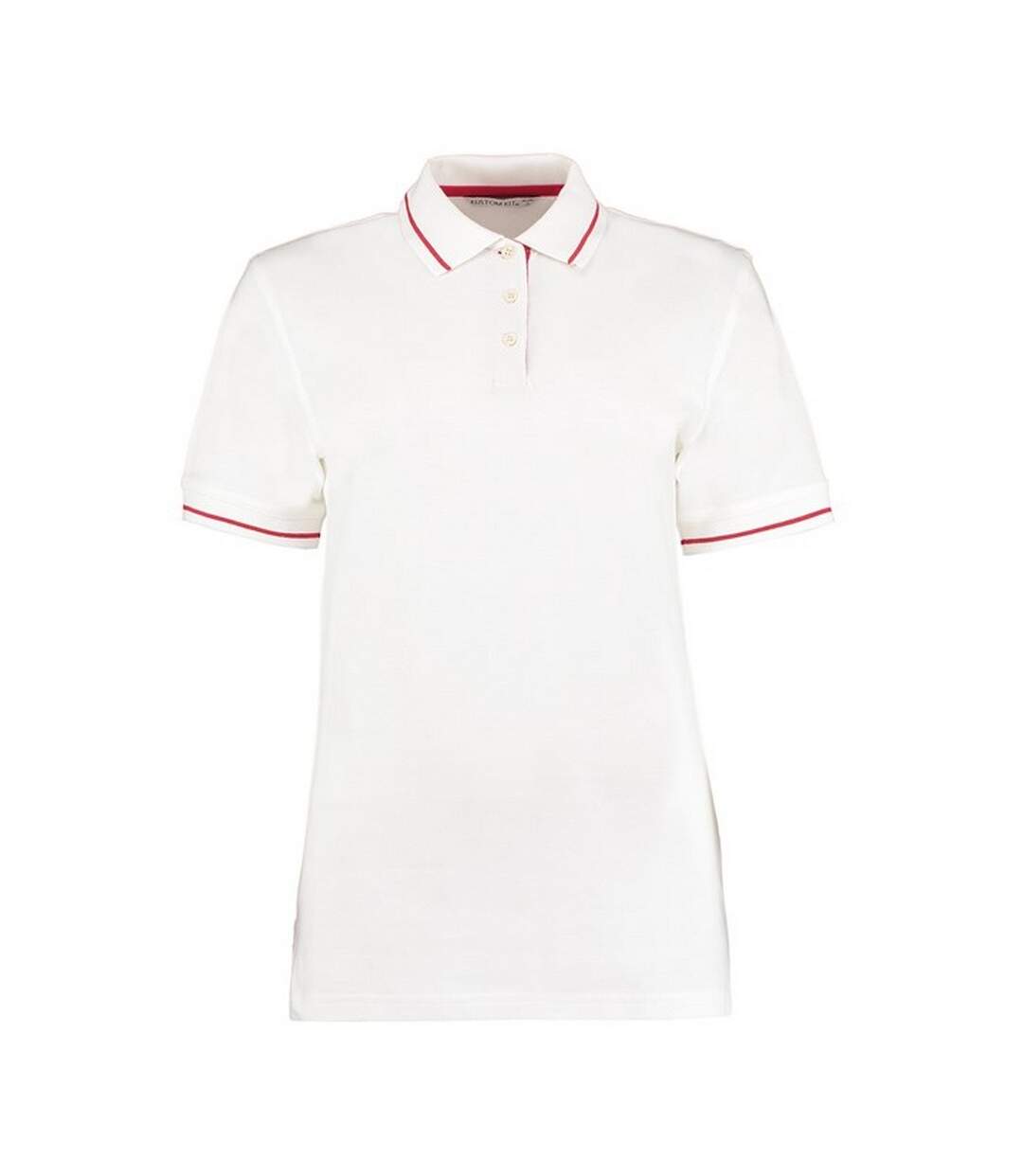 Polo st mellion femme blanc / rouge Kustom Kit-1