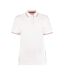 Polo st mellion femme blanc / rouge Kustom Kit-1