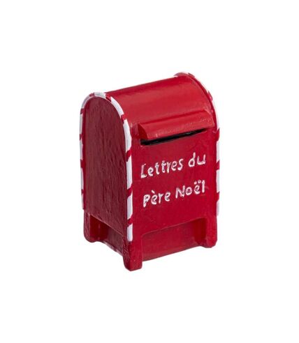 Paris Prix - Boîte Aux Lettres Déco père Noël 5cm Rouge