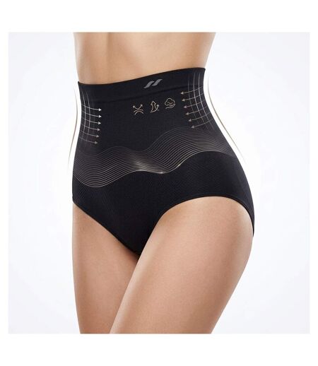 OZABI Pack Culotte Gainante Femme Lot 4 Taille Haute Ventre Plat