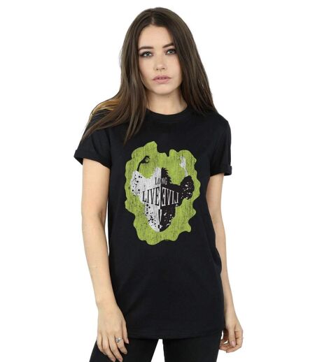 Disney - T-shirt THE DESCENDANTS CRUELLA LONG LIVE - Femme (Noir) - UTBI20027