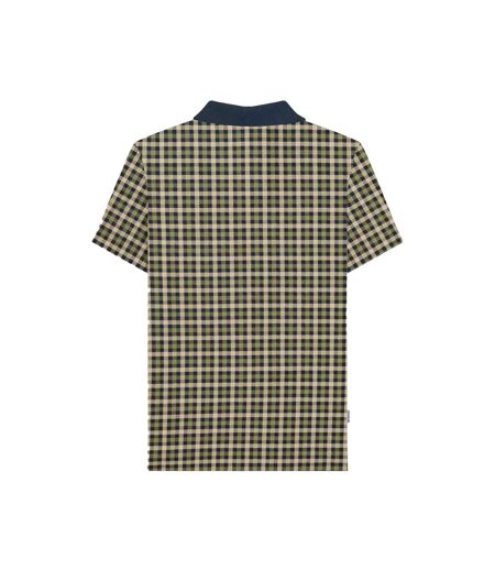 Polo Motif/style À Carreaux Aw25 Homme Bleu Marine Lambretta