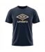 Tee shirt homme col rond en coton 160GSM et logo imprimé 729280 Umbro-1