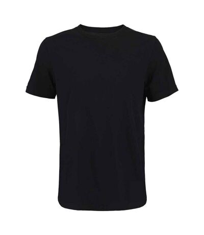 Unisex adult tuner plain t-shirt deep black SOLS