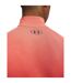Mens Tech Textured Half Zip Top Venom Red Black Under Armour-3