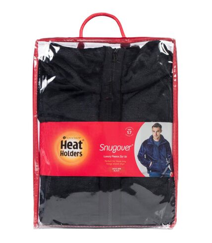 Heat Holders - Mens 1.7 TOG Oversized Warm Luxury Fleece Full Zip Up Winter Thermal Jacket Jumper with Pockets
