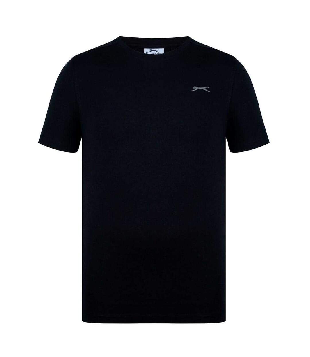 T-shirt Motif/style Logo 3d Homme Noir Slazenger-1