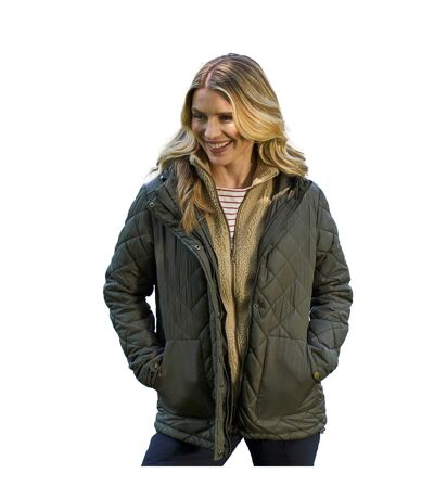 Doudoune Matelassée Nebraskan Femme Vert Kaki Mountain Warehouse
