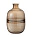 Vase Rond Design Nervures 29cm Ambre-1