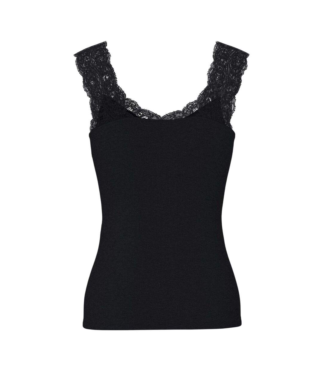 Débardeur Barbera Femme Noir Pieces-3