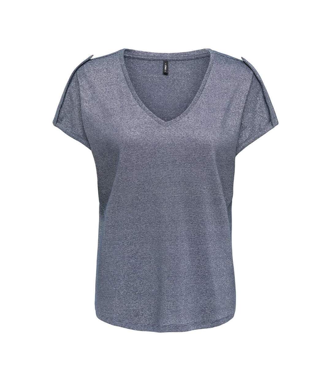 T-Shirt marine femme only rabi-1