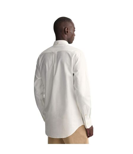 Mens Broadcloth Regular Shirt White Gant