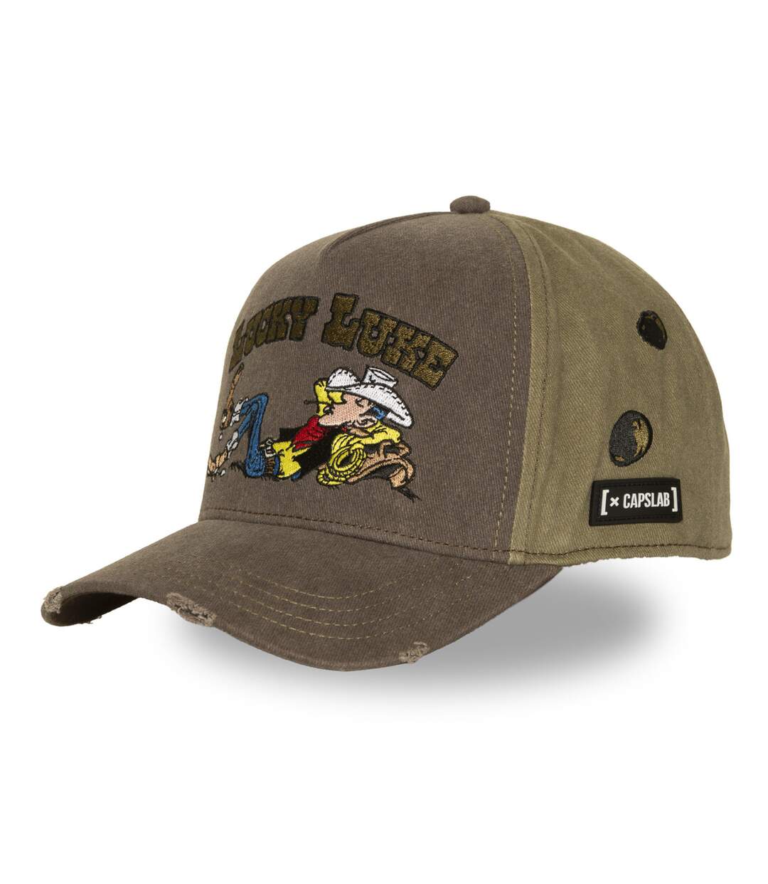 Casquette trucker premium effet usé Lucky Luke Lucky Capslab-1